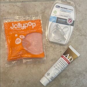 Baby Pacifiers and First Aid Ointment Set